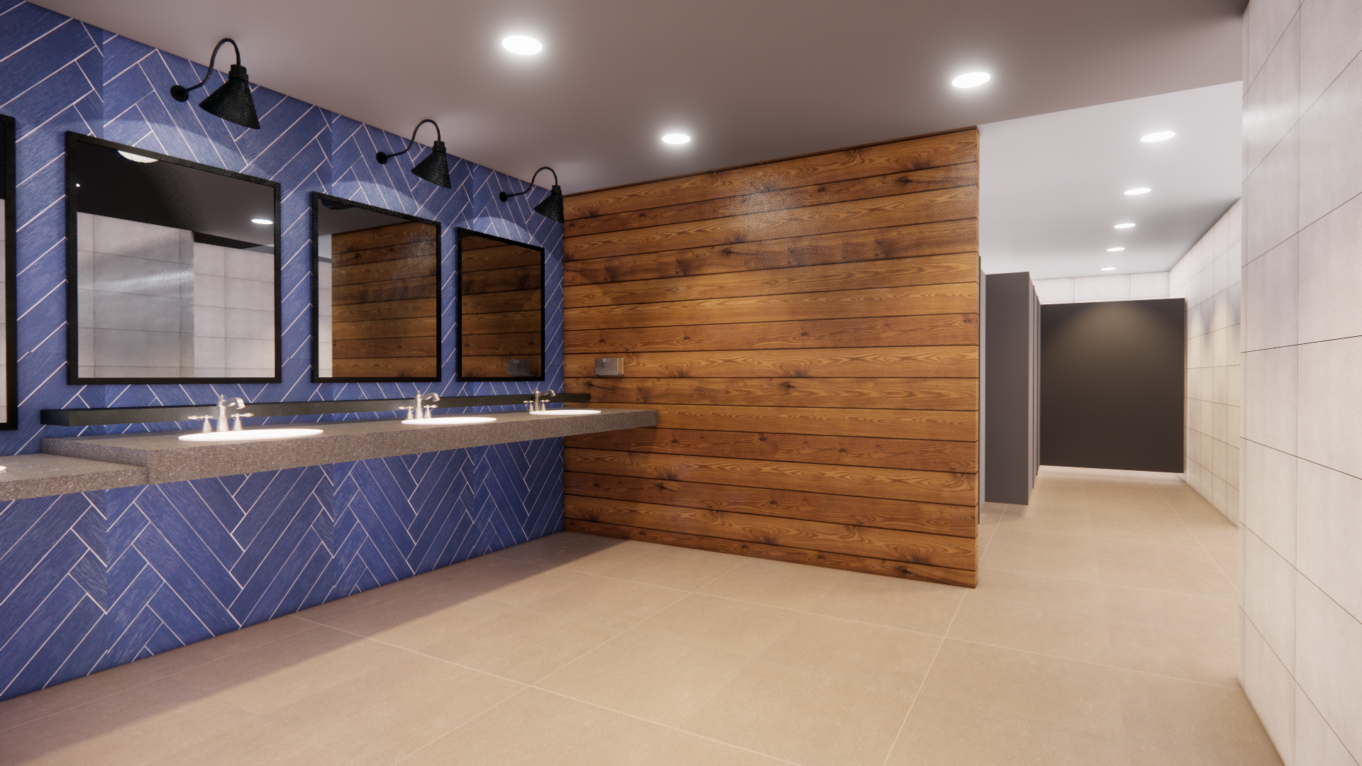 UPPER & LOWER LEVEL BATHROOMS
